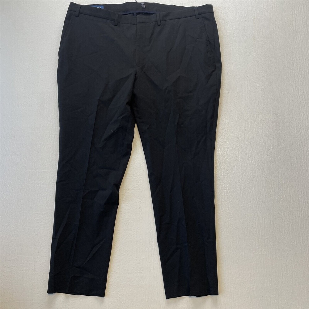 NEW Cole Haan Grand OS‎ 42x30 Black Stretch Wool Slim Suit Seperate Dress Pants
